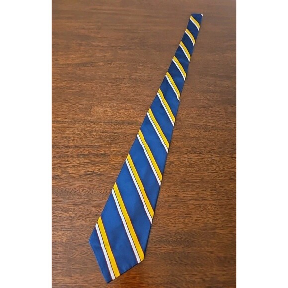 G S Harvale & Co Necktie Vintage Silk Mens Tie Red Maroon ADC Logo Corporate - Picture 3 of 4